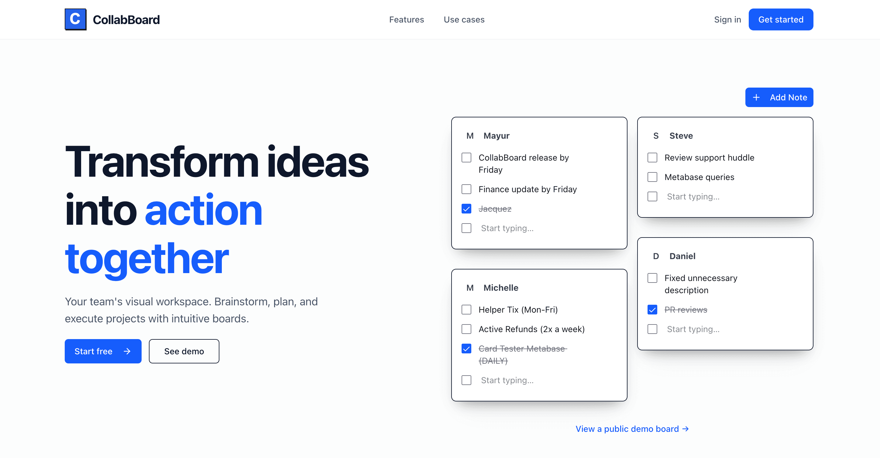 CollabBoard screenshot