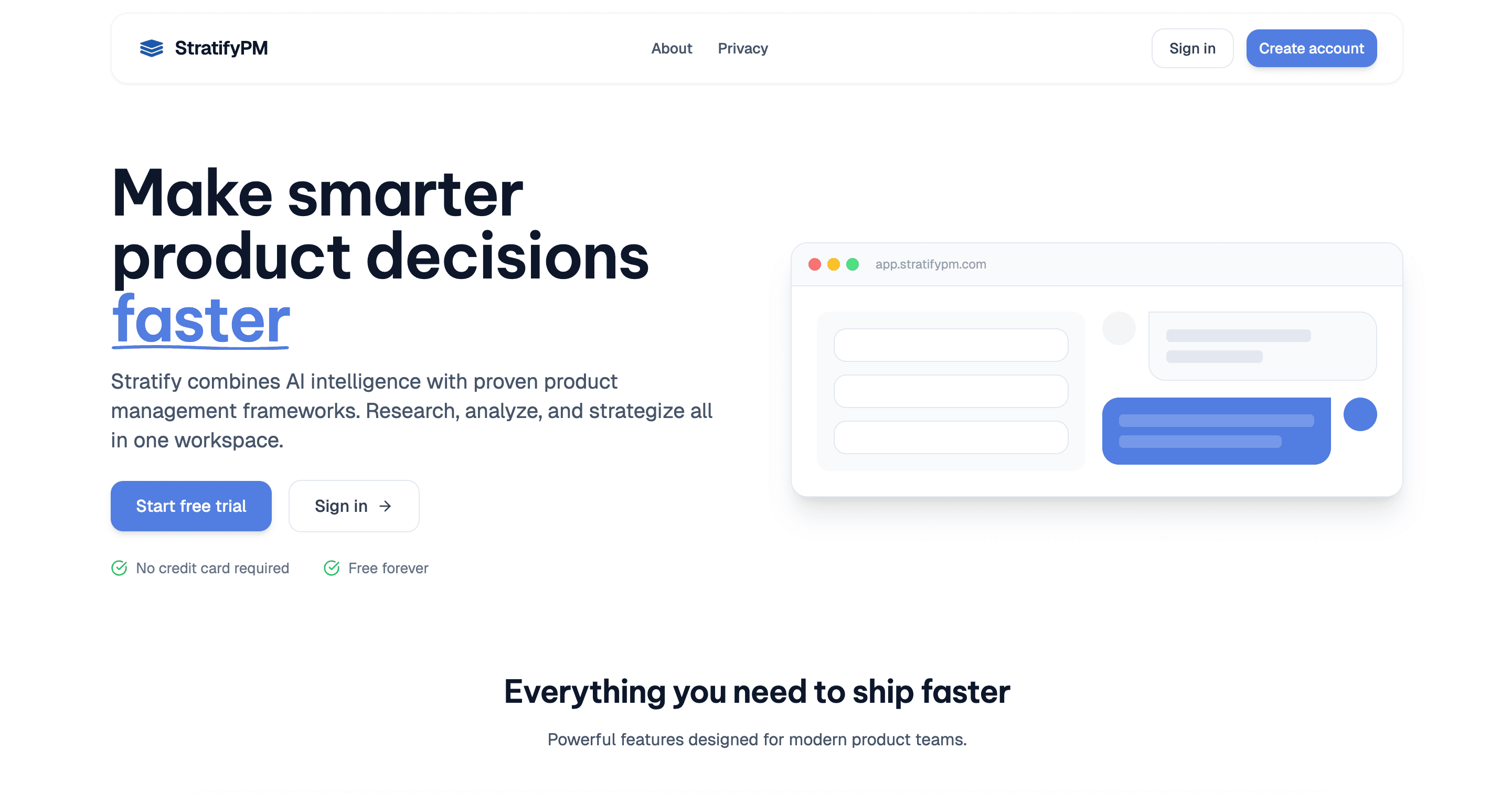 StratifyPM screenshot